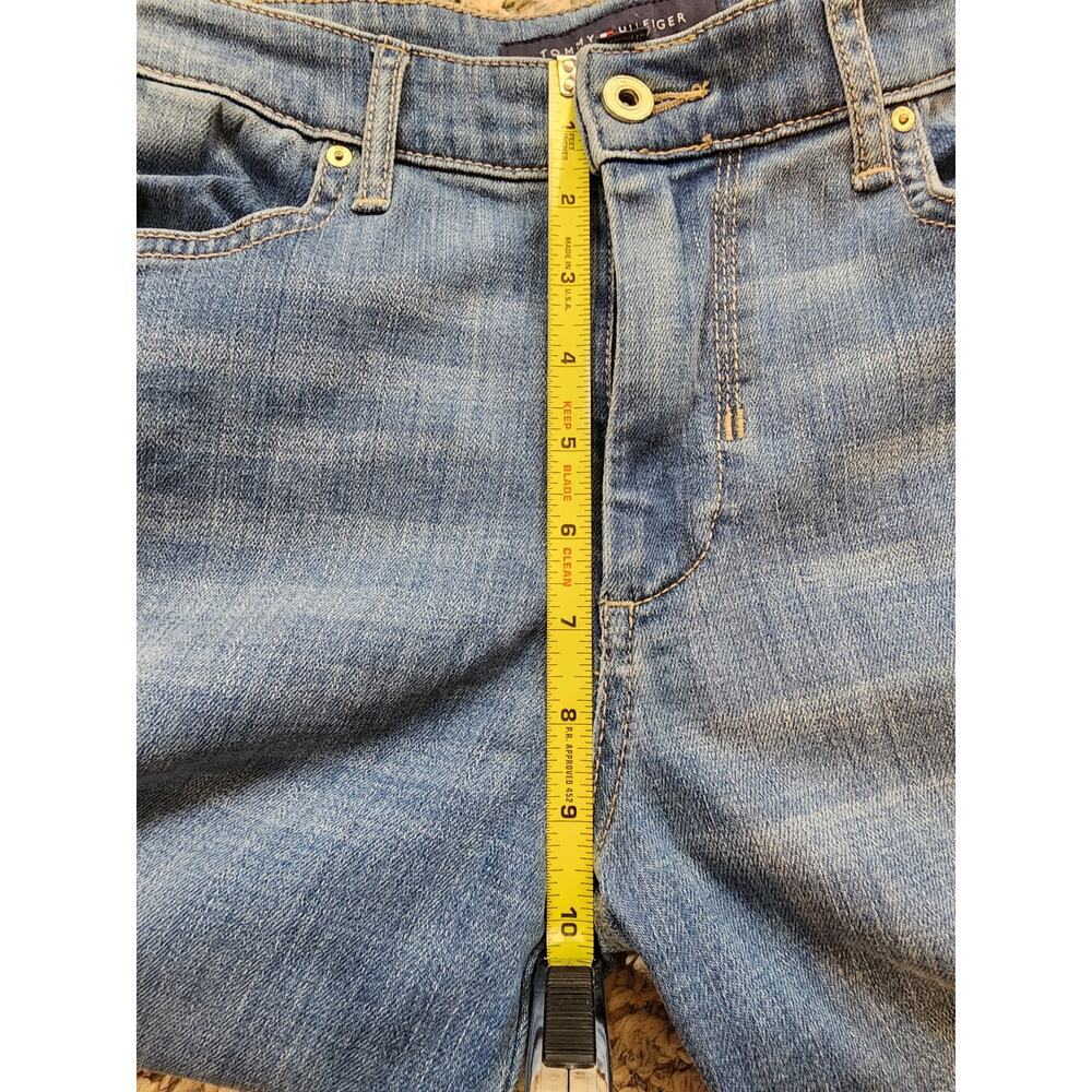 Tommy Hilfiger Womens Size 2 Boyfriend Denim Blue Jeans With Side Stripes Y2K - Picture 8 of 10